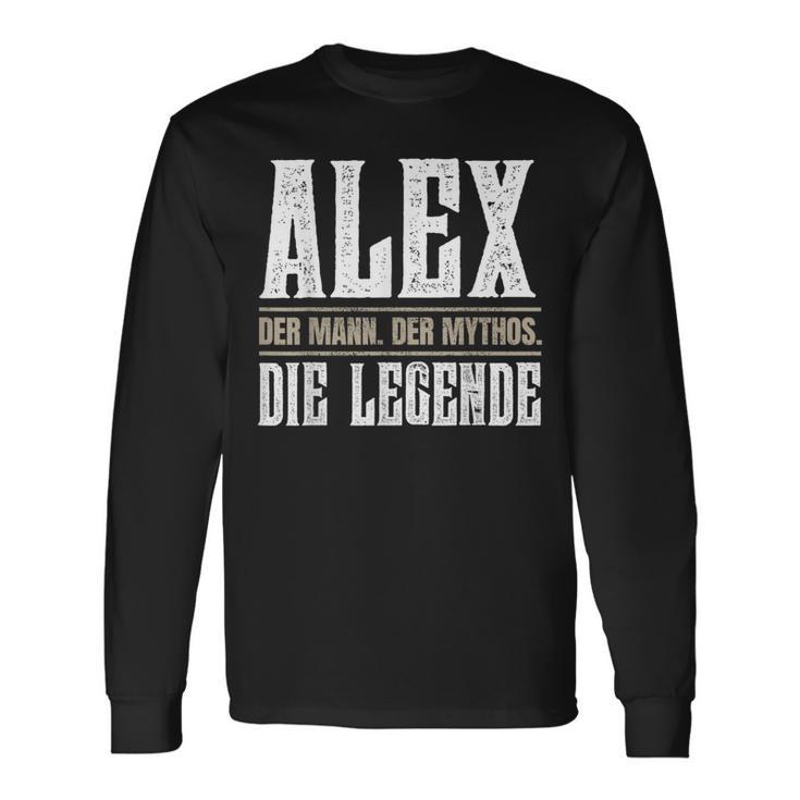 First Name Alex Name Alex Langarmshirts Geschenkideen