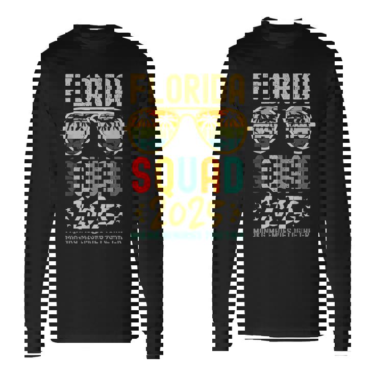Florida Vacation Squad 2025 Group Matching Family Vacation Long Sleeve T-Shirt