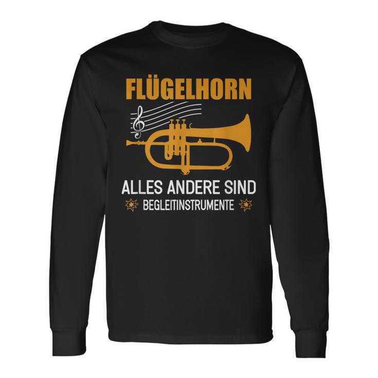 Flugelhorn Flügelhornist Instrument Slogan Langarmshirts Geschenkideen