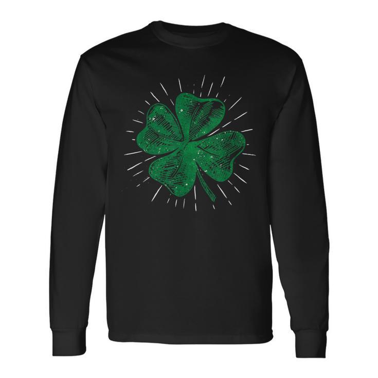 Four-Leaf Clover Ireland Lucky Charm Langarmshirts Geschenkideen