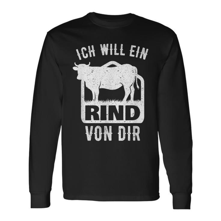 Agriculture Saying I Will A Rindon Dir Fun Langarmshirts Geschenkideen