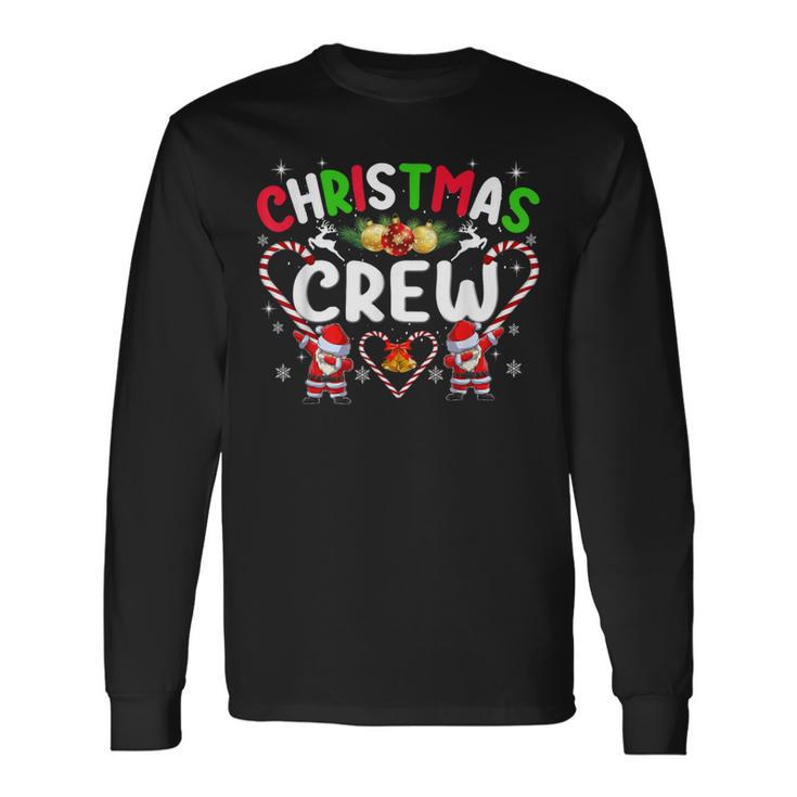 Christmas Crew Santa Dabbing Family Pyjamas Langarmshirts Geschenkideen