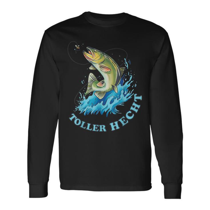 Fishing Saying With Fish And Bait Langarmshirts Geschenkideen