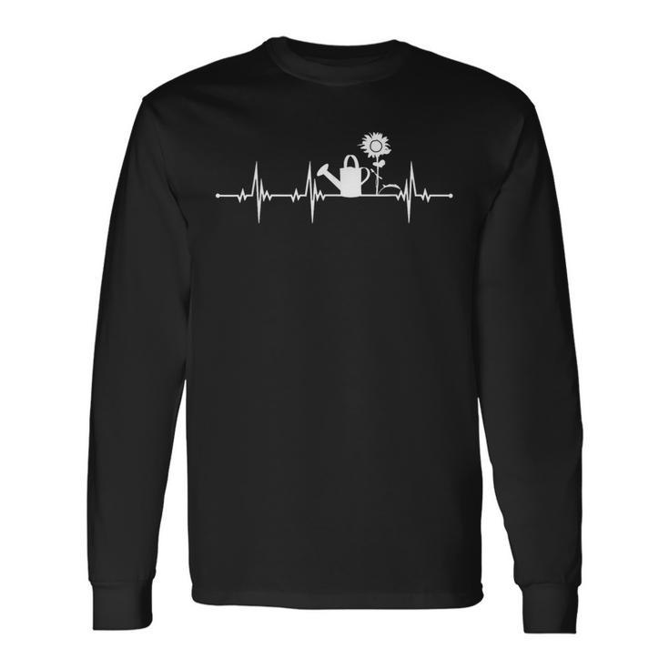 Heartbeat Gardening Garden Pulse Langarmshirts Geschenkideen