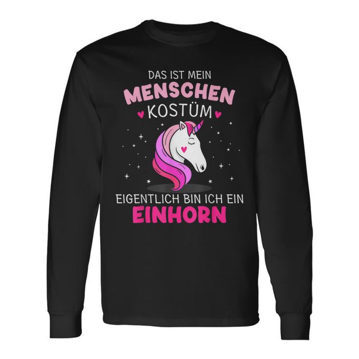 People Costume Unicorn For Carnival Fancy Dress Langarmshirts Geschenkideen