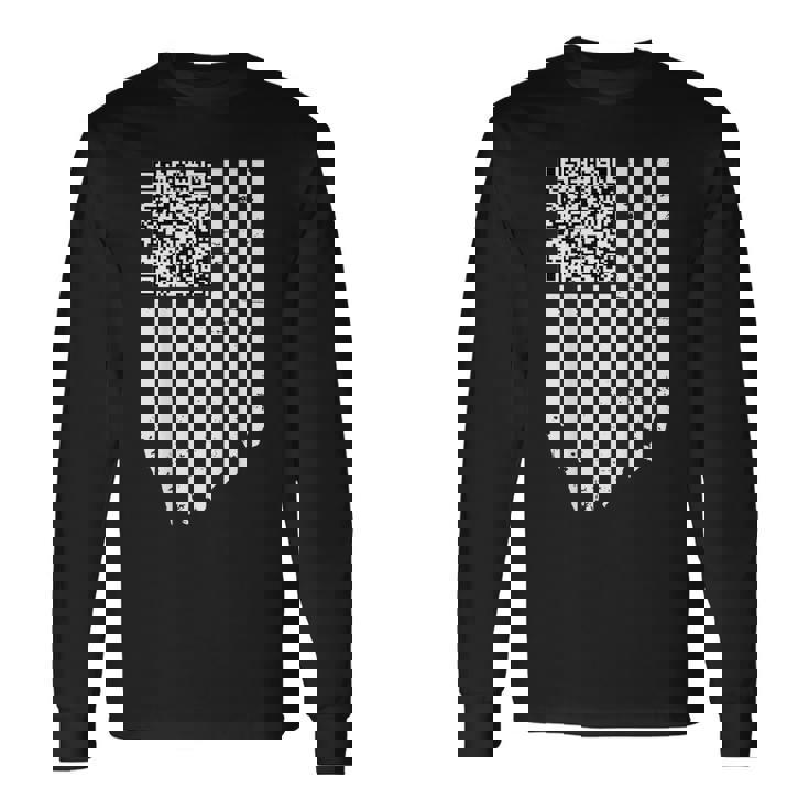 【TLLDAWN】 QR LONG SLEEVE WHITE Custom Gildan Youth Longsleeve Cotton Tee - Design Online