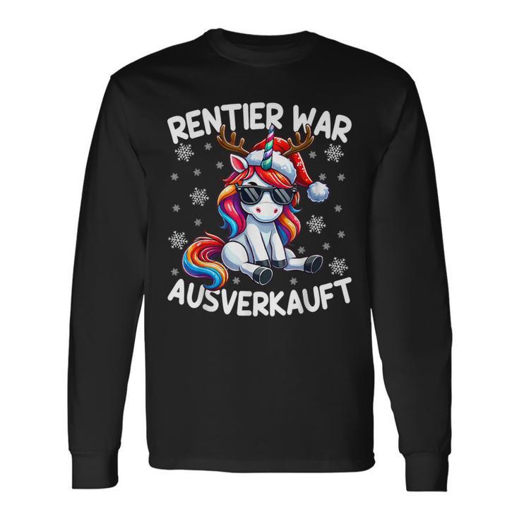 Reindeer War Sold Out Reindeer Christmas Langarmshirts Geschenkideen