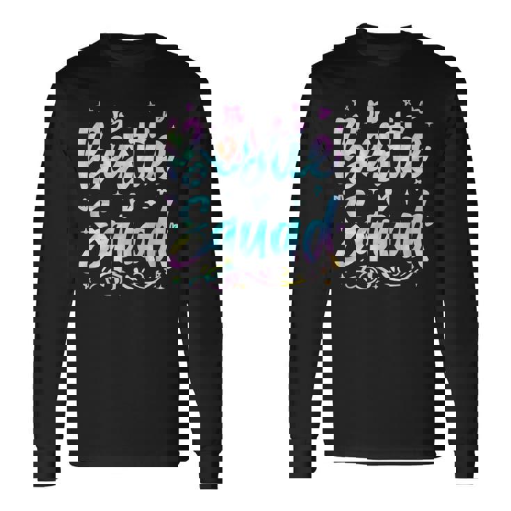 Tie Dye Best Friend Matching Bestie Squad Bff Cute Long Sleeve T-Shirt