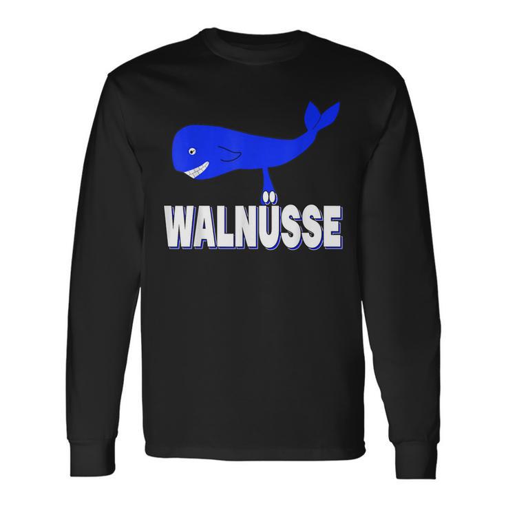 Walnuts Whale Testicles Eggs Fish Langarmshirts Geschenkideen