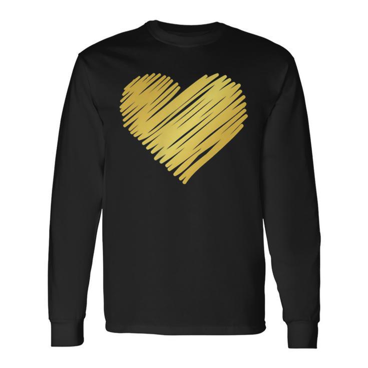 Golden Heart Langarmshirts Geschenkideen