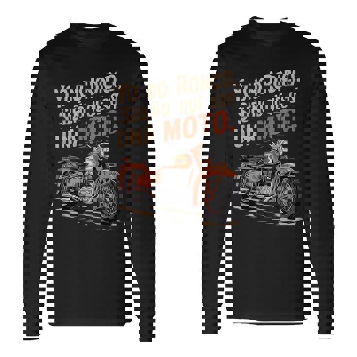 Graciosa Moto Yo No Ronco Sueño Que Soy Moto Camiseta de manga larga Ideas de regalos