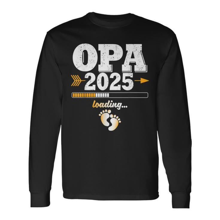 Grandpa 2025 Loading Expectant Grandpa Langarmshirts Geschenkideen