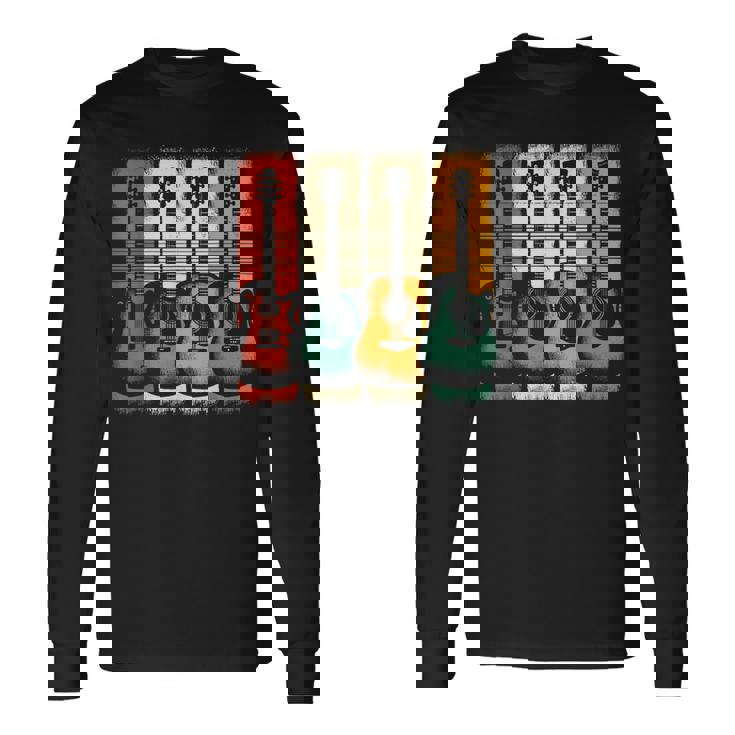 Guitars Music Vintage Guitar Long Sleeve T-Shirt