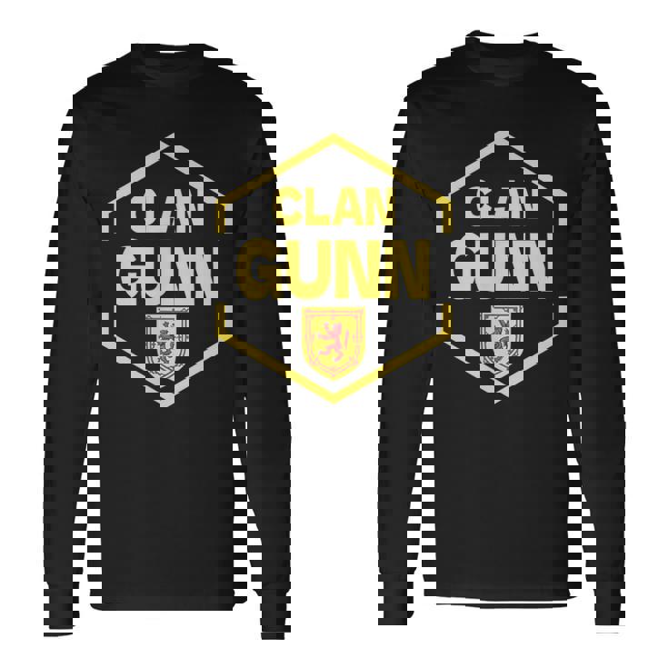 Gunn Del Clan Escocés Camiseta de manga larga