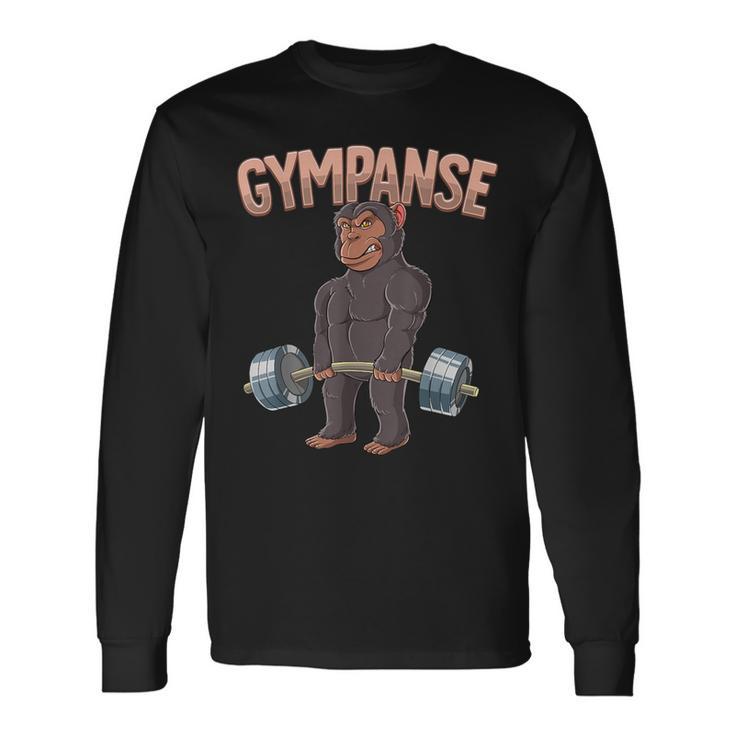 Gympanse Bodybuilding Fitness Gym Langarmshirts Geschenkideen