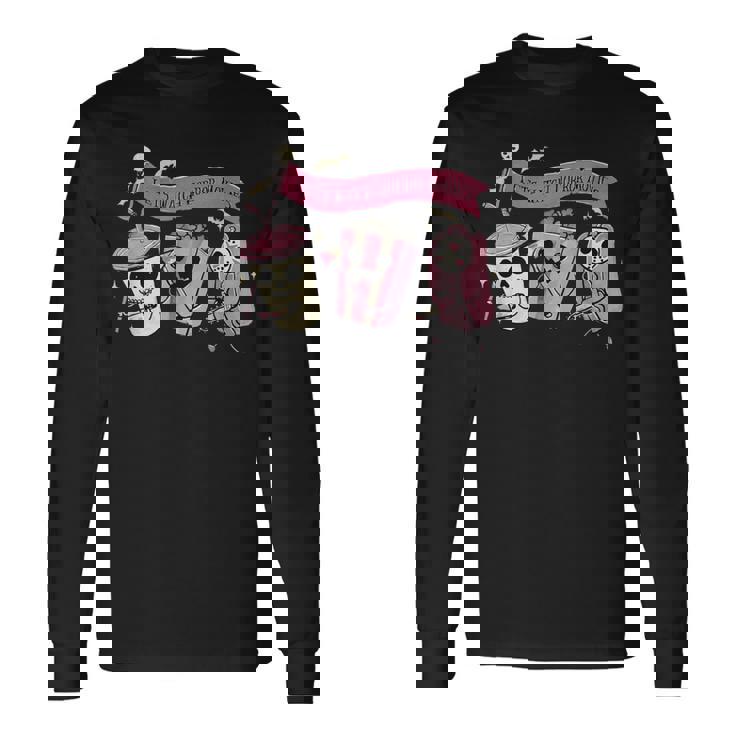 Halloween Let's Watch Horror Movies Scary Ghost Long Sleeve T-Shirt