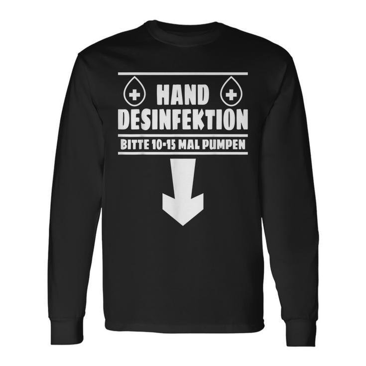 Hand Disinfection Sex Slogan Langarmshirts Geschenkideen