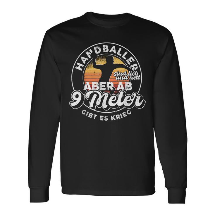 Handballer Sind Liebe Handball Saying Handball Fan Langarmshirts Geschenkideen