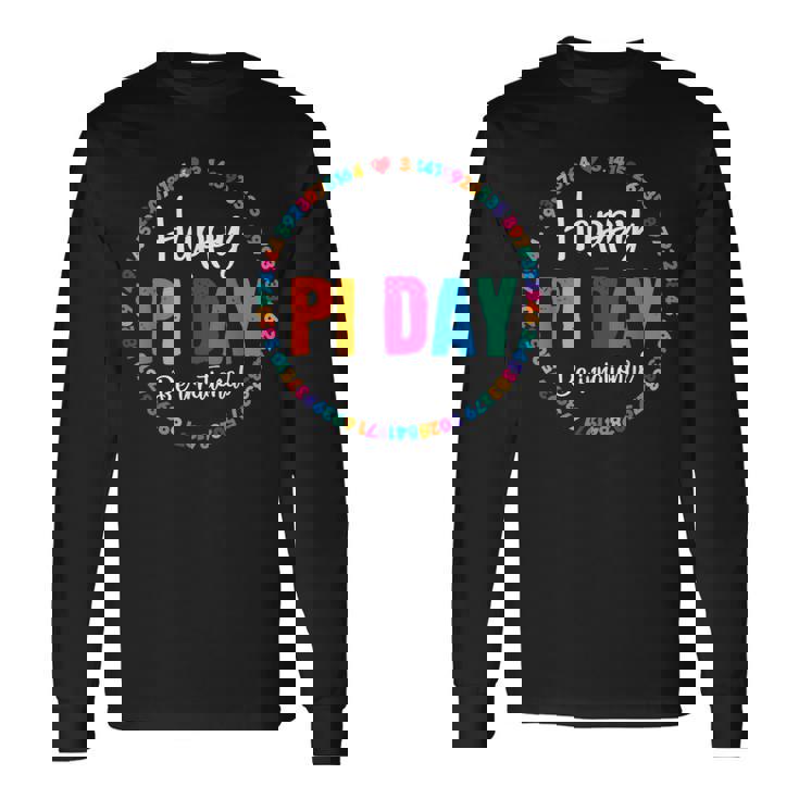 Happy Pi Day Pie Math Coach Teacher Pi Day Lover Nerdy Long Sleeve T-Shirt