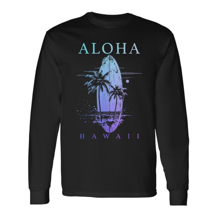 Hawaii Surf Hawaii Aloha Maui Konaintage Surfer Langarmshirts Geschenkideen