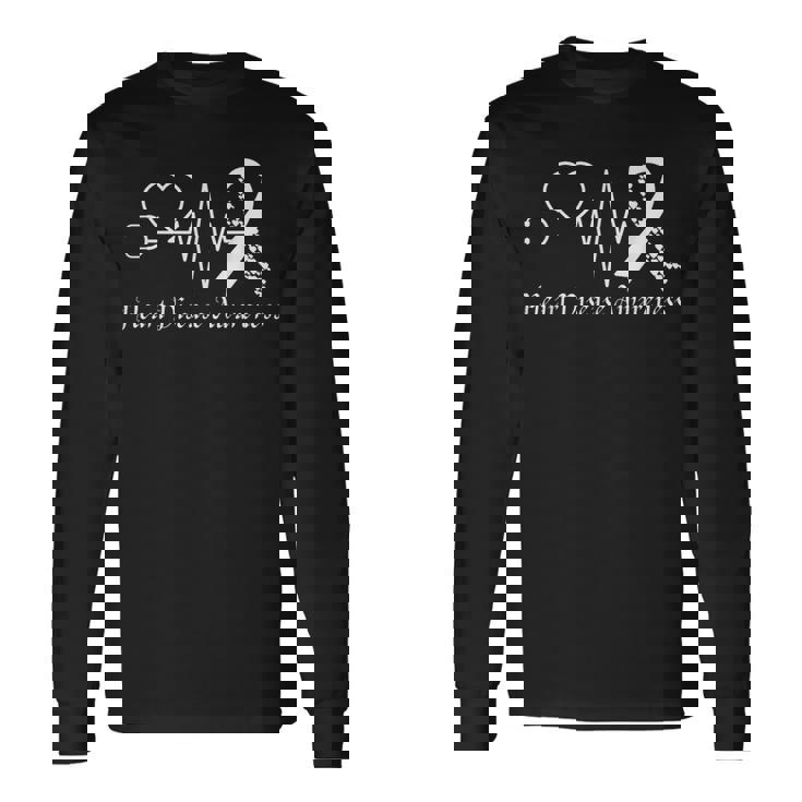 Heart Disease Awareness Go Red In February Health Red Heart Long Sleeve T-Shirt