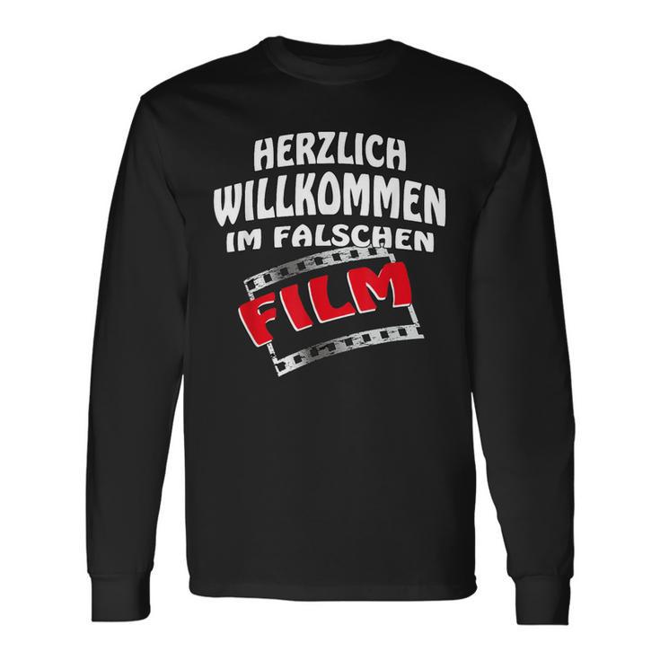 Herzlich Willkommen Im False Film S Langarmshirts Geschenkideen