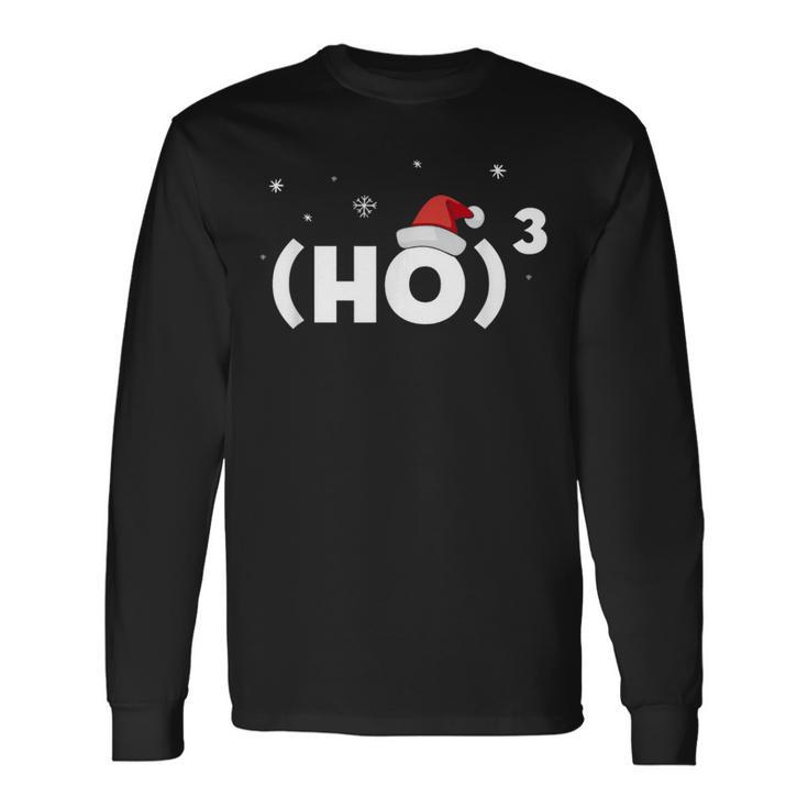 Ho Ho Ho Maths Formula Santa Christmas Langarmshirts Geschenkideen