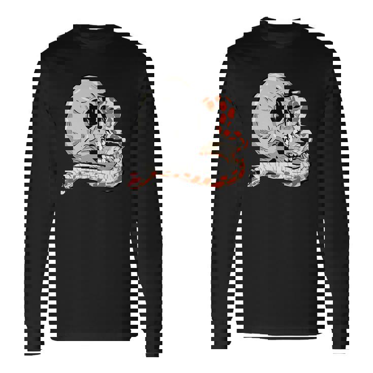Hognose Snake Skull Albino Morph Dramatic Danger Noodle Premium Long Sleeve T-Shirt