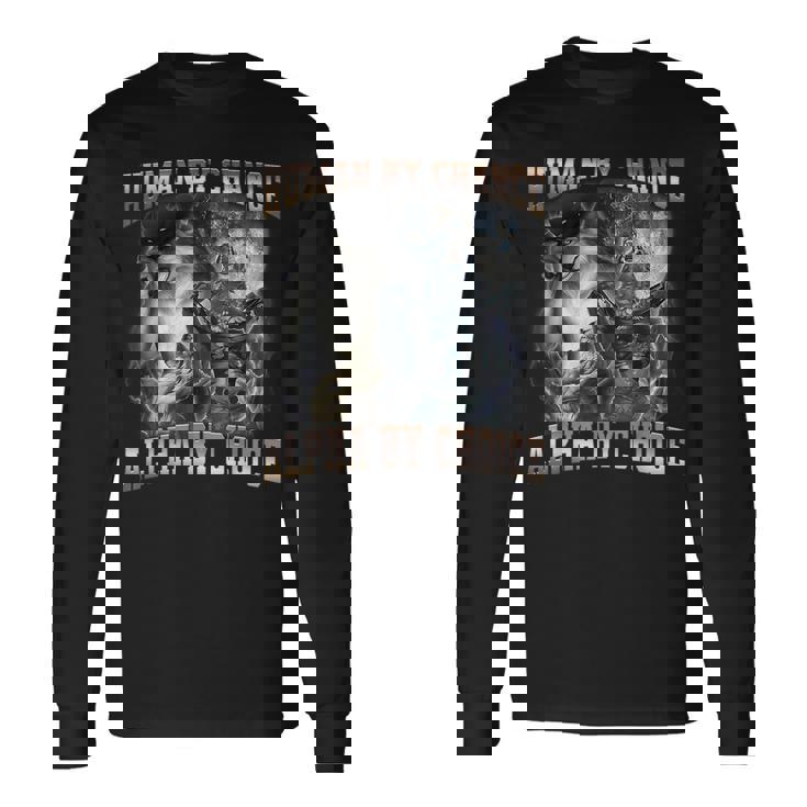 Human By Chance Alpha By Choice Wolf Alpha Men Long Sleeve T-Shirt