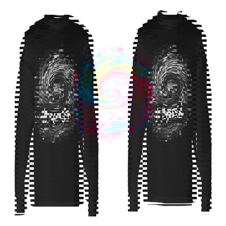 Hypnosis In Rainbow Colors With Cosmic Hallucinations Premium Long Sleeve T-Shirt