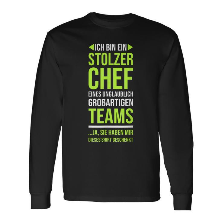 Ich Bin Stolzer Chef Boss Chef Langarmshirts Geschenkideen