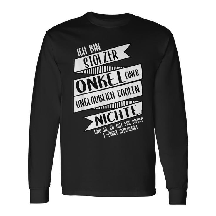 Ich Bin Stolzer Onkel Einer Coole Niche Langarmshirts Geschenkideen