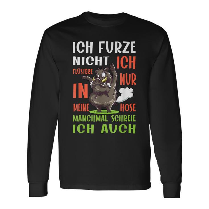 Ich Furze Nicht Ich Wistere Fartzen Langarmshirts Geschenkideen