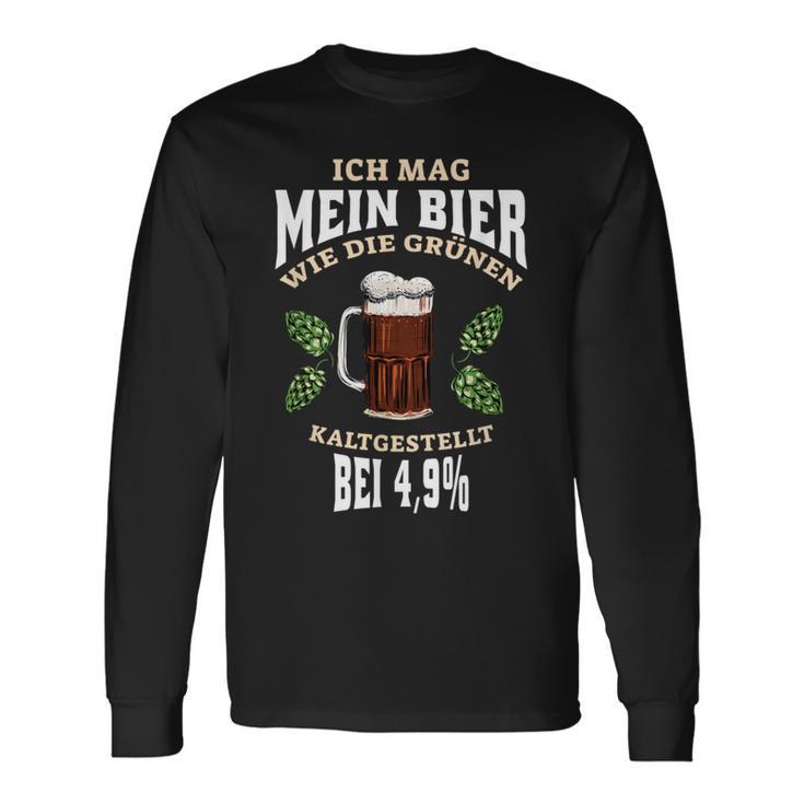 Ich Mag Mein Bier Kaltgestellt Langarmshirts Geschenkideen