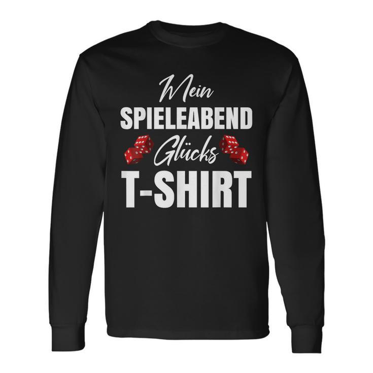 Ich Spieleleabend Glücks Langarmshirts Geschenkideen