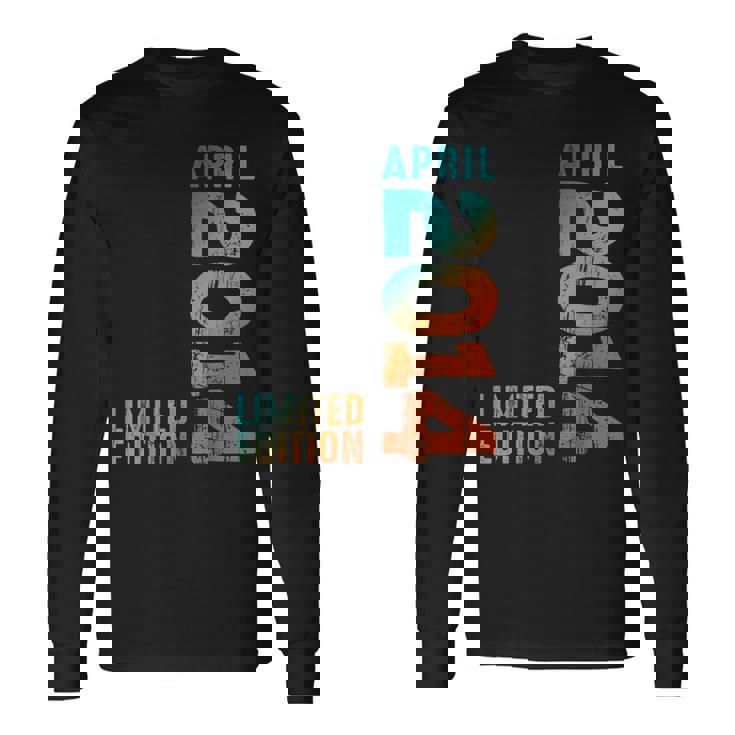 Impresionante Edición Limitada Abril 2014 Retro 2014Intage 2014 Camiseta de manga larga