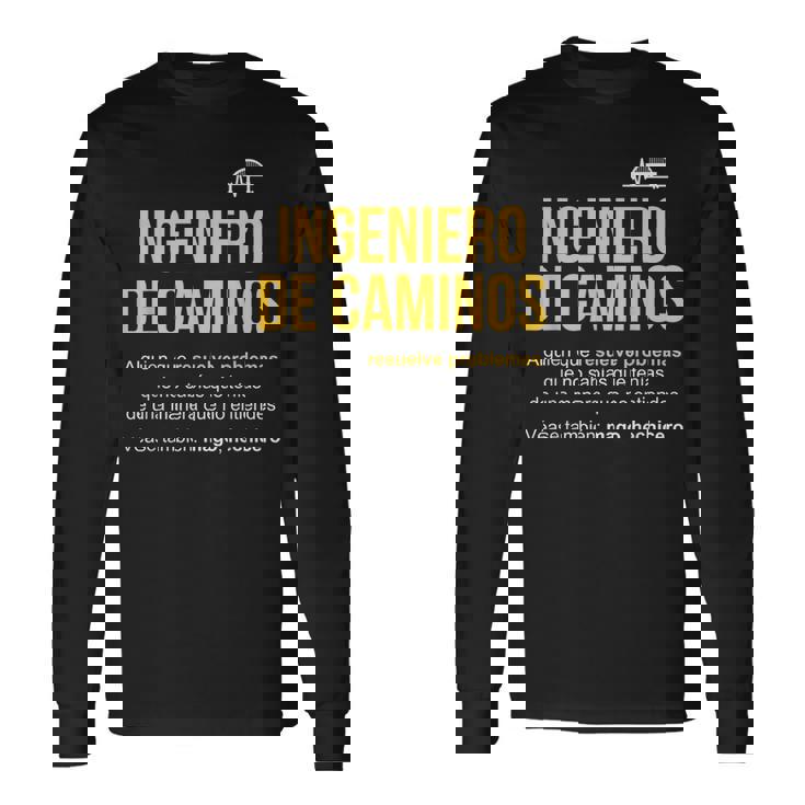 Ingeniero De Ruta Definición Ingeniero De Trayectorias Camiseta de manga larga