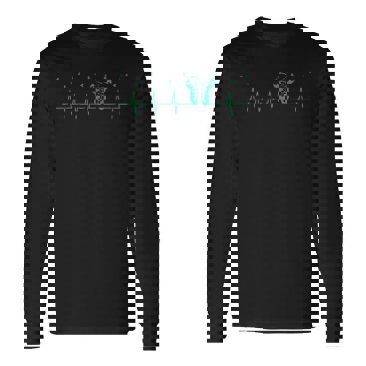 Irish Dance Heartbeat Clover Festival Ceili Stepdance Long Sleeve T-Shirt