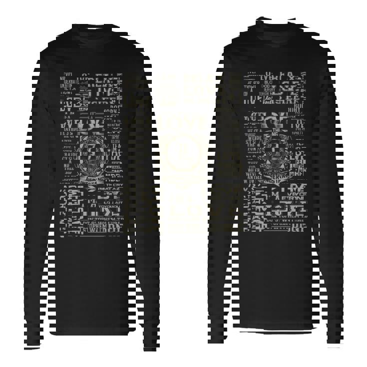 It's A Love Thing Love Name Long Sleeve T-Shirt