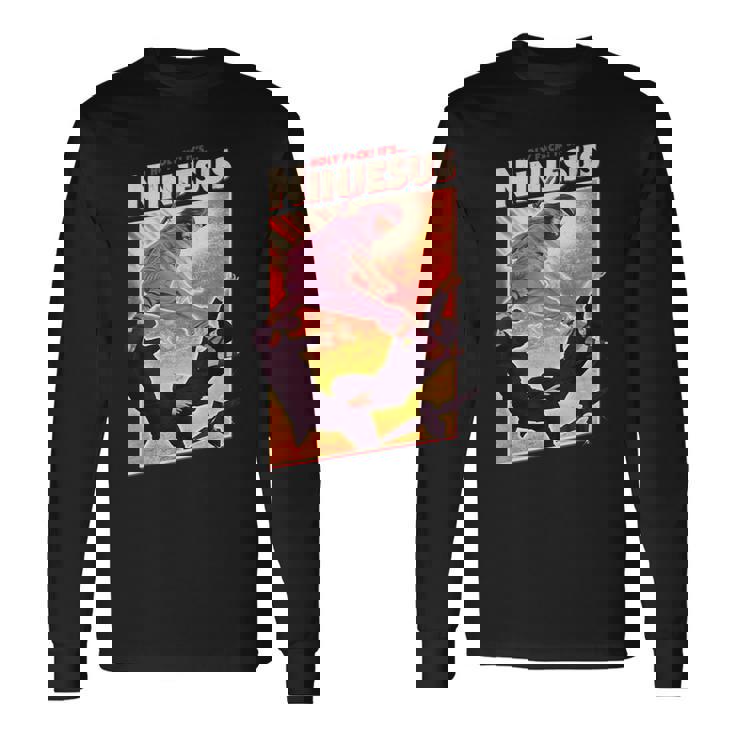 It's Ninjesus 80S Action Movie Parodie Drôle Chrétien Jésus T-shirt à manches longues