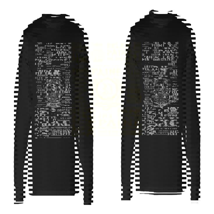 It's A Paine Thing Paine Name Long Sleeve T-Shirt