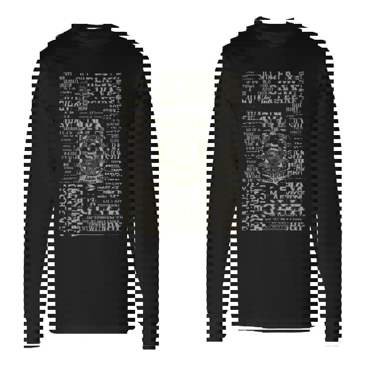 It's A Silvia Thing Silvia Name Long Sleeve T-Shirt