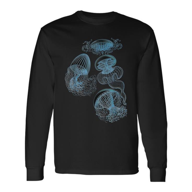 Jellyfish Ocean Lover Bioluminescent Sea Animals Langarmshirts Geschenkideen