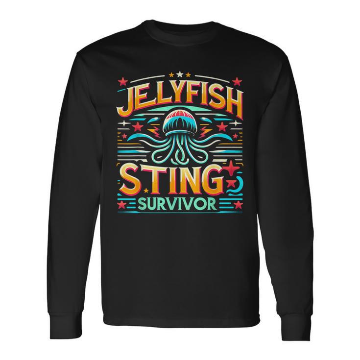 Jellyfish Sting Survivor Langarmshirts Geschenkideen