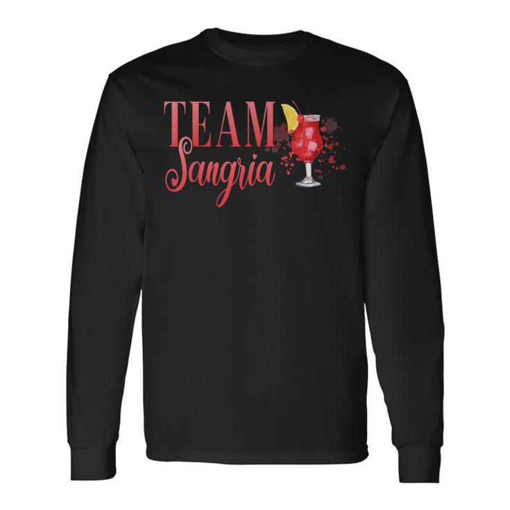 Junggesellinnenabschied Team Sangria Cocktail Für Barkeeper Langarmshirts Geschenkideen