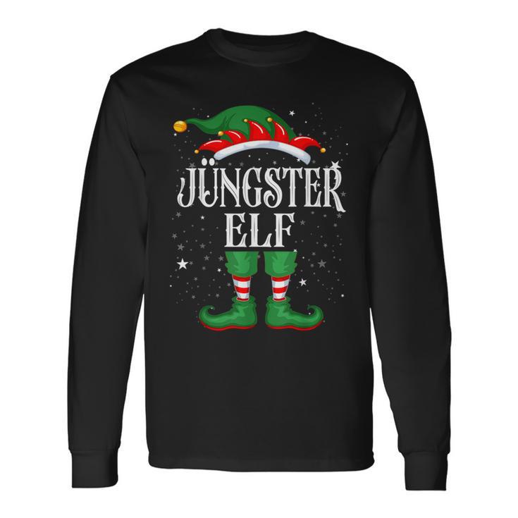 Jüngster Elf Outfit Christmas Family Elf Christmas Langarmshirts Geschenkideen