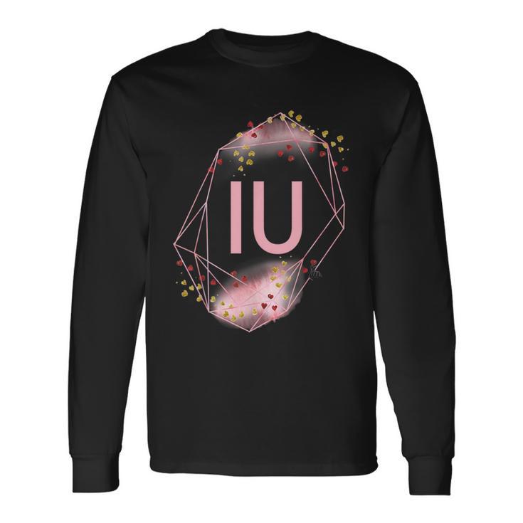 K-Pop Coréen I Love You Hand Letters Iu Together T-shirt à manches longues