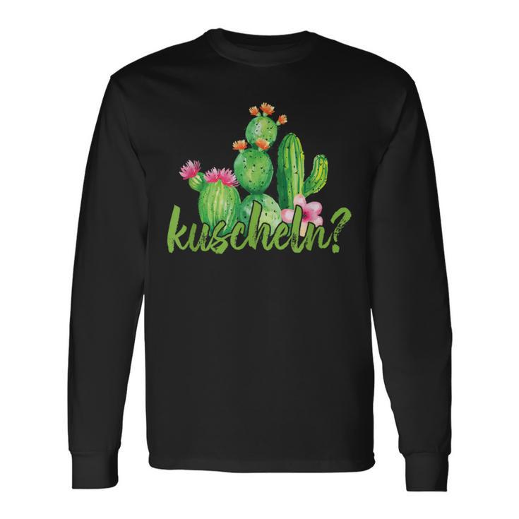 Kakn Kuscheln Kaktus Umarmen Witz Spaß Liebe Geschenk Langarmshirts Geschenkideen