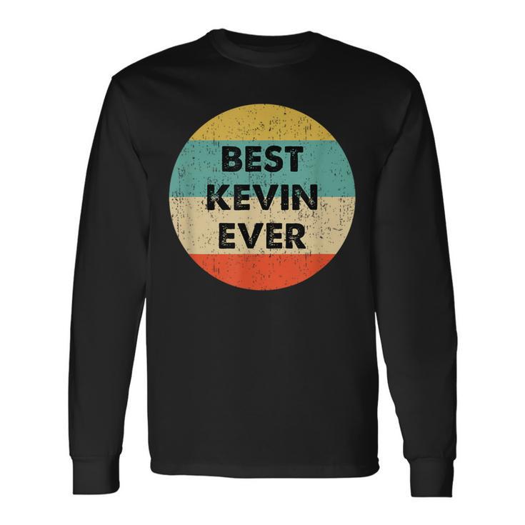 Kevin First Name Langarmshirts Geschenkideen