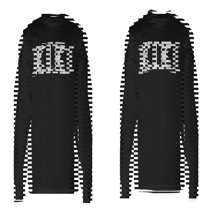 Kiki Classic Bold Font Kiki Birthday Long Sleeve T-Shirt
